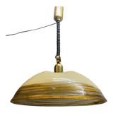 Duża okrągła lampa wisząca regulowana vintage italy 60'