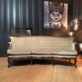 Louis XV velvet sofa from Genoa
