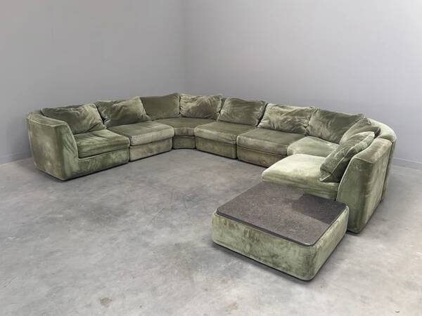 Large vintage modular sofa by Musterring, Germany 1970s