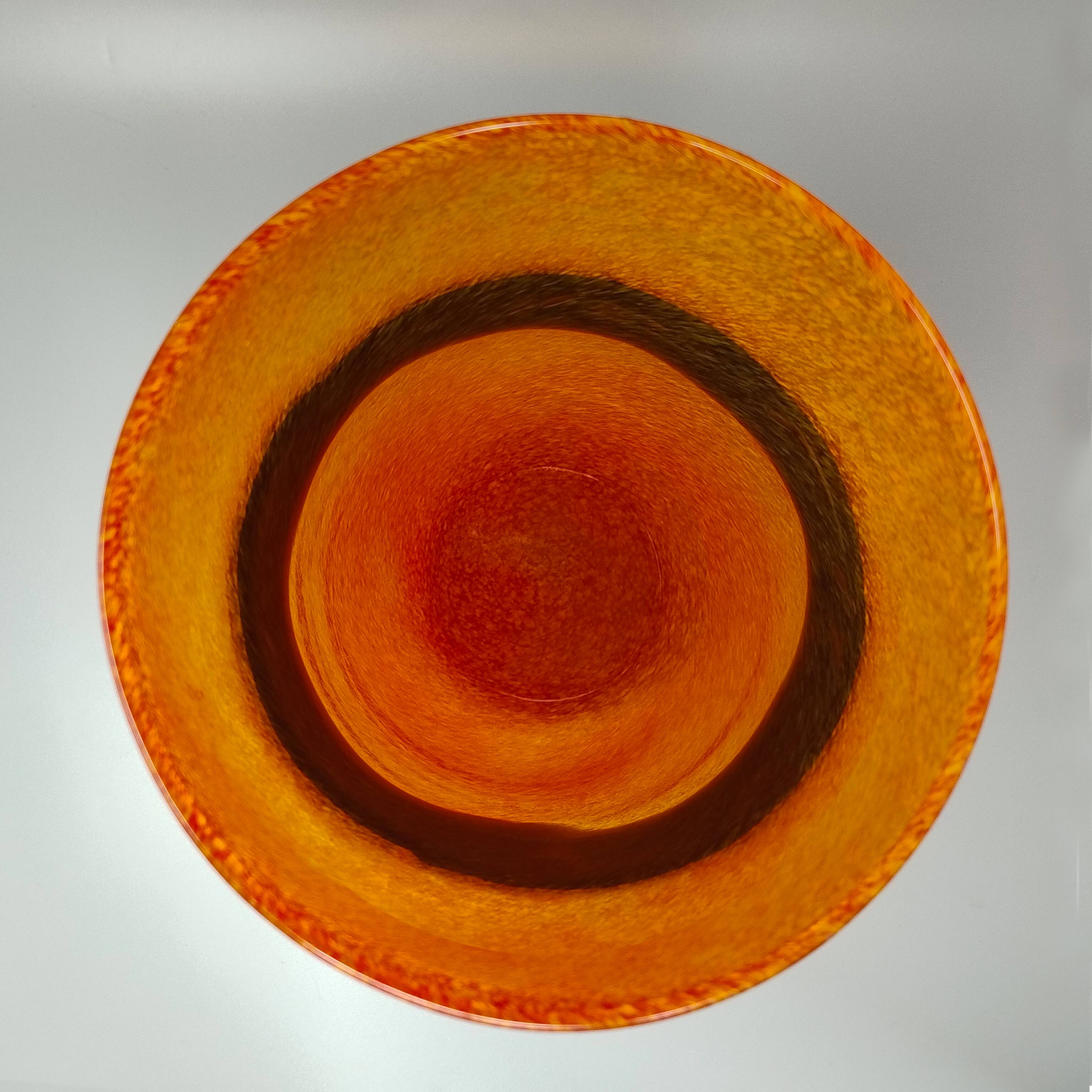 1970s Astonishing Vase By Ca' dei Vetrai in Murano Glass. Made in Italy