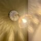 Vintage lampshade wall light in pink glass - tableware collection -