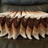 Set of 2 crochet cushions 70s