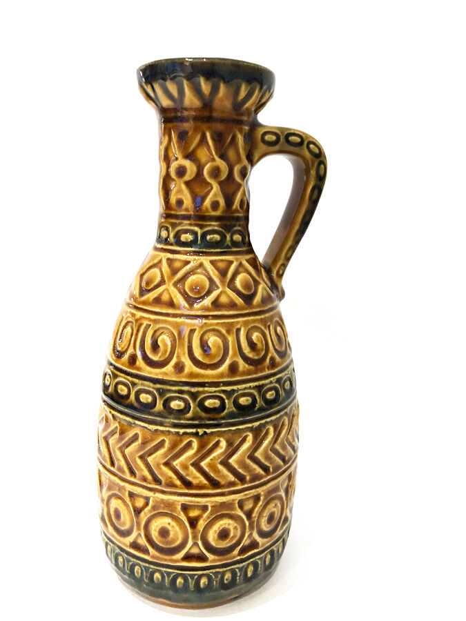Ochre vase West Germany, 1970