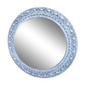 Large round Gustavian style mirror