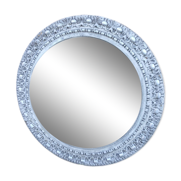 Large round Gustavian style mirror