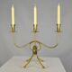 Brass candelabra by Gunnar Ander for Ystad-Metall , Sweden 1950s