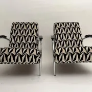 Tubular steel armchairs  by Gelderland, Netherlands, 1990, set of 2