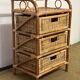 Commode en rotin vintage