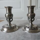 Pair of candlesticks candlesticks christofle