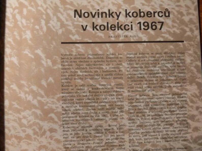 Stunning Huge Geometric Carpet by A. Ambrossová, 1967