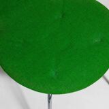 Set of 4 Fritz Hansen butterfly chairs in deep green fabric, 1980s
