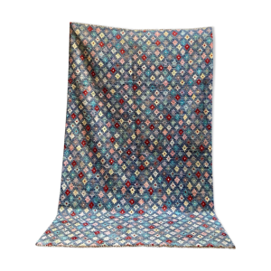 tapis shaggy bleu