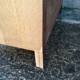 Vintage raw oak chest of drawers