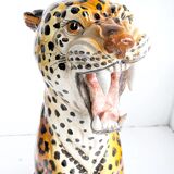 Ceramic cheetah statue from the 1970s.