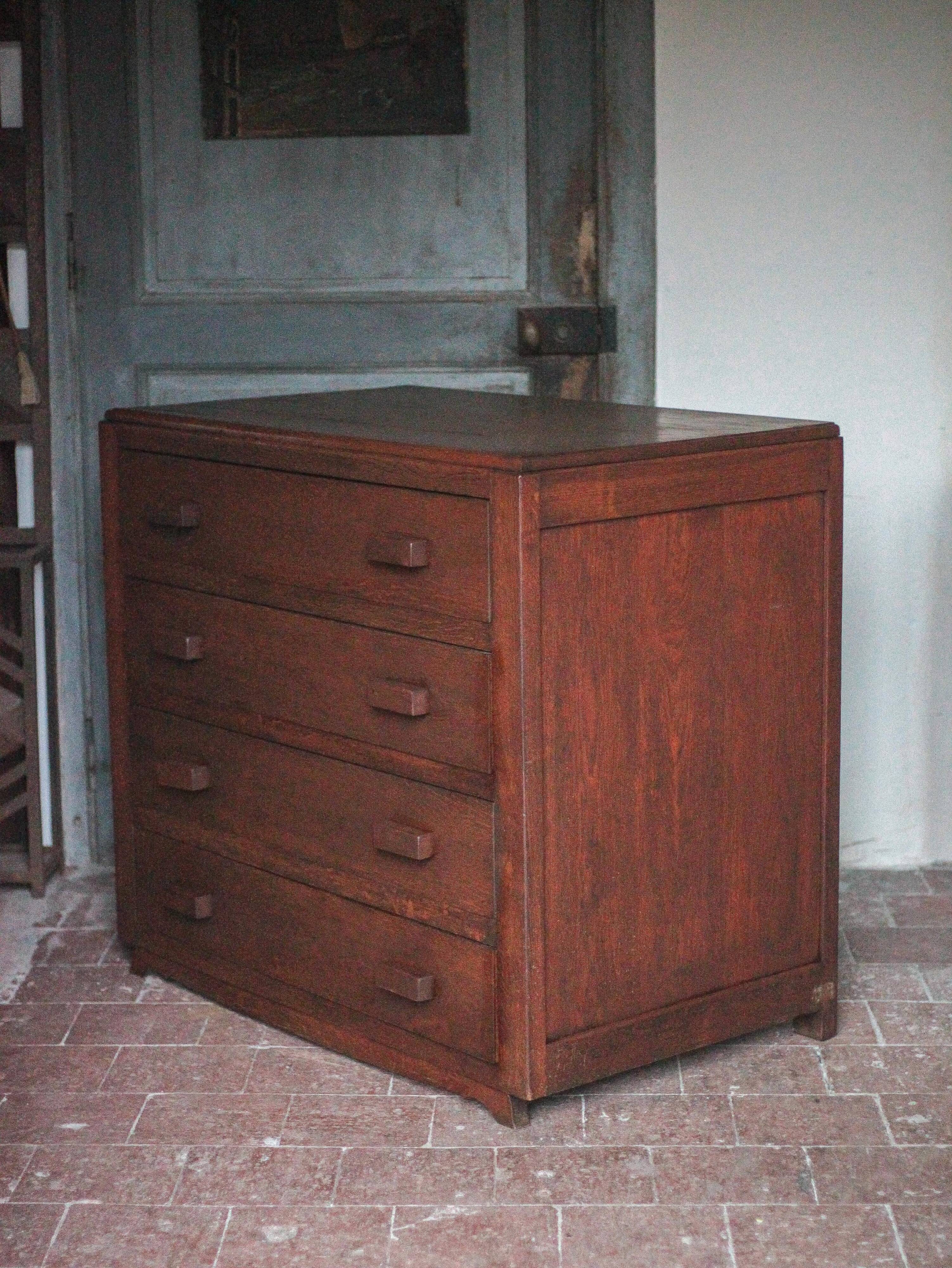 Commode vintage, commode bois reconstruction, meuble de rangement