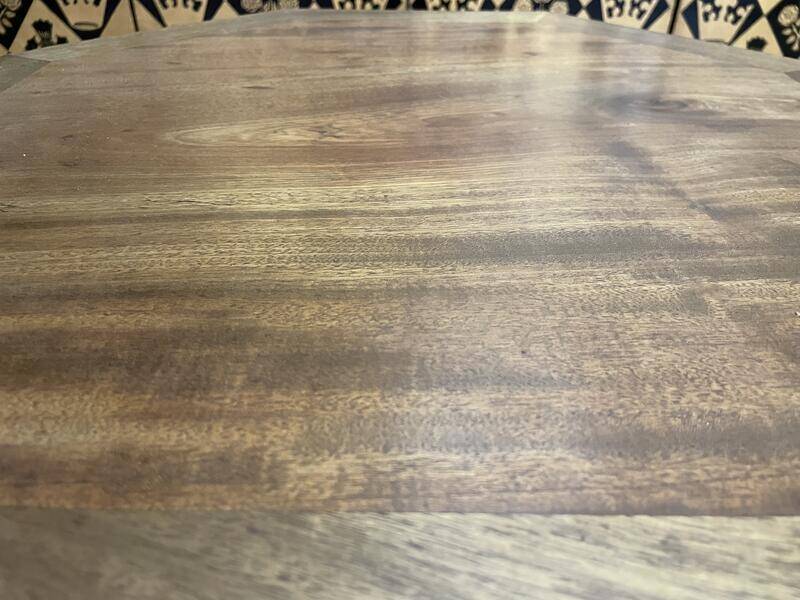 Art deco period pedestal table in solid mahogany