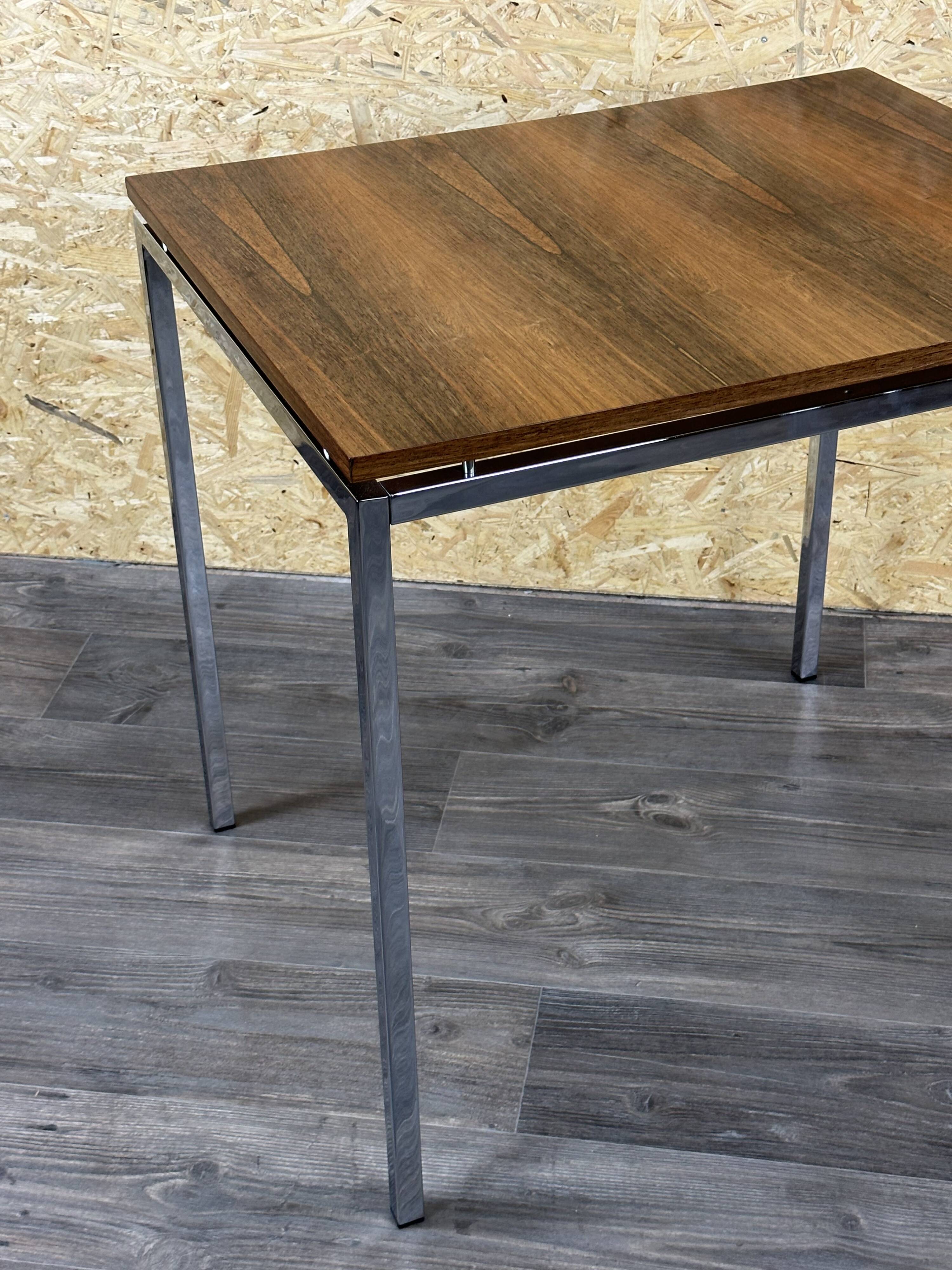 60s 70s teak office table desk chrome frame Danish design