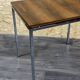 60s 70s teak office table desk chrome frame Danish design