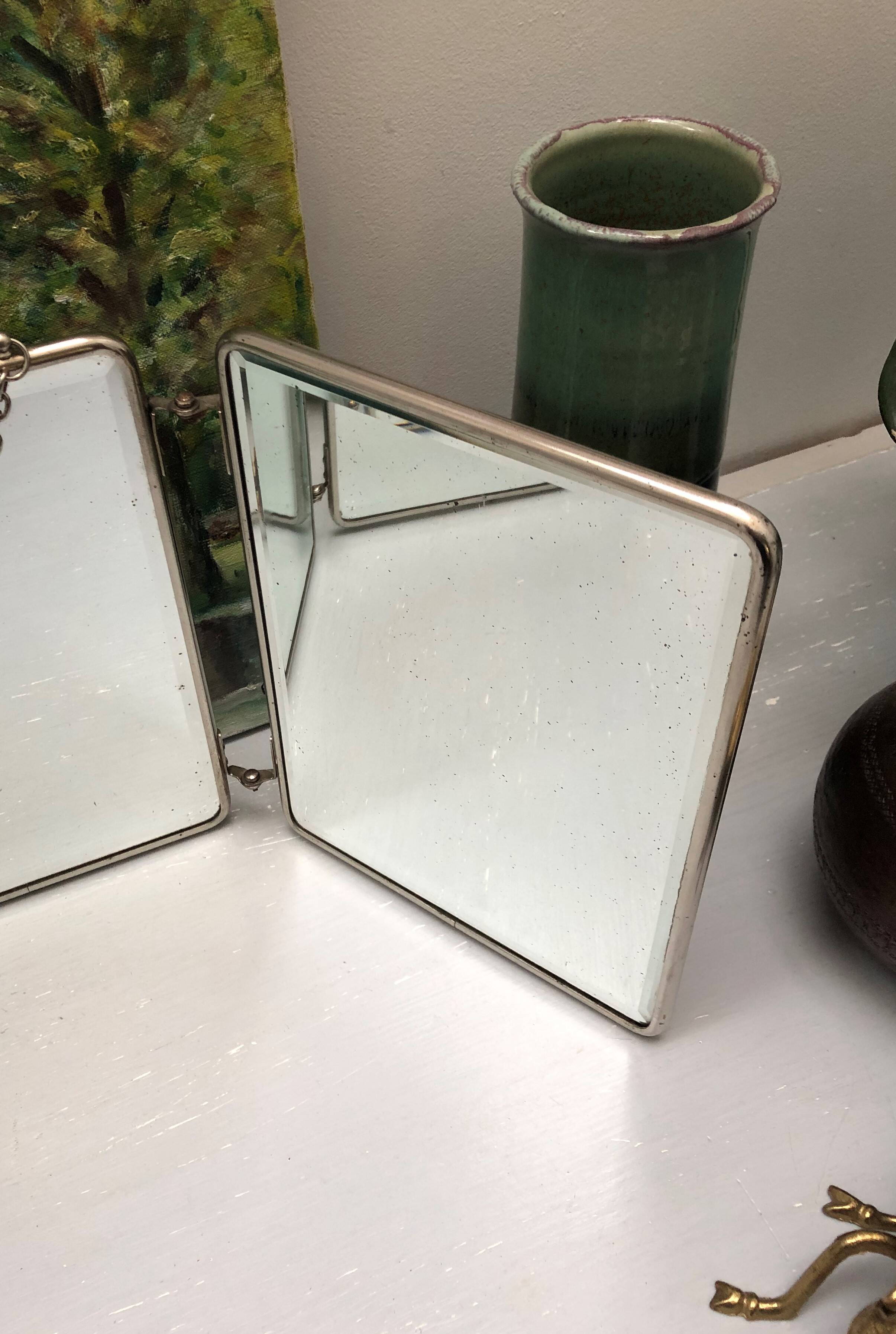 Barber triptych mirror. Vintage. Year 50