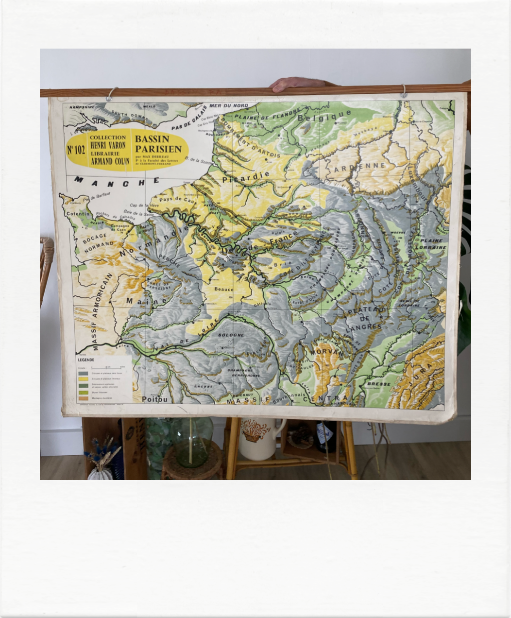 Carte scolaire ancienne Bassin parisien