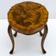 Table basse en noyer italien de style baroque du XXe siècle