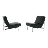 Set of 2 1960s model 51 parallel bar slipper chairs by Florence Knoll for Knoll International