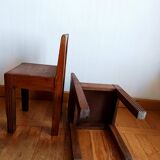 Pair of art deco children's chairs