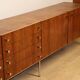Vintage sideboard by Luigi Bartolini in rosewood and chrome metal, 1960