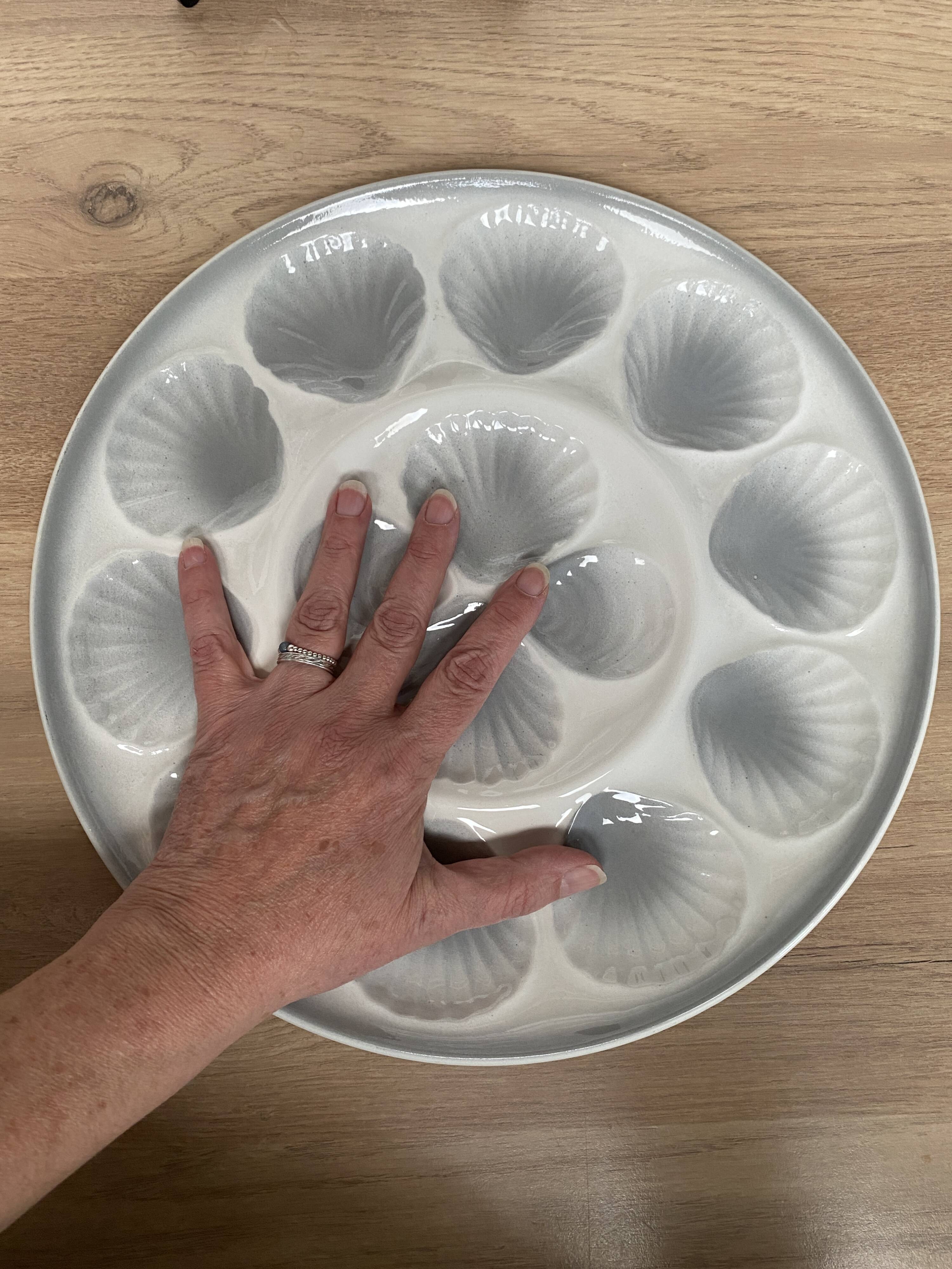 Large oyster plate Moulin des loups Orchies