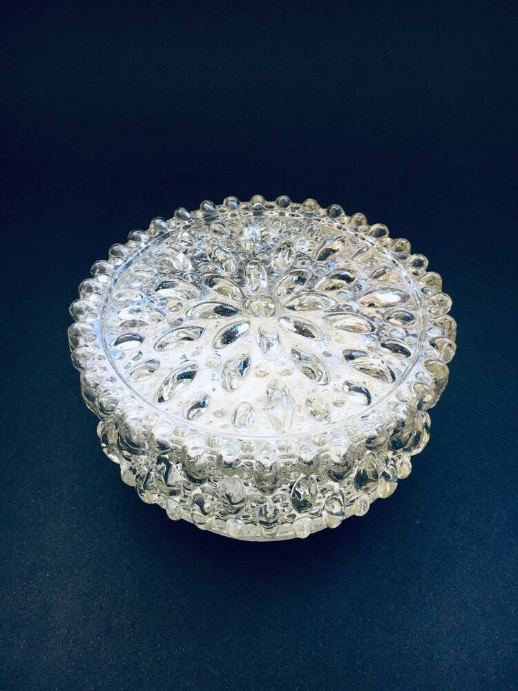 Wall lamp in glass by Helena Tynell for Glashütte Limburg, 1960s