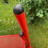 Set of 4 folding chairs in metal 70s