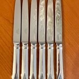 Christofle Atlantide, 6 table knives 24.5 cm very good condition