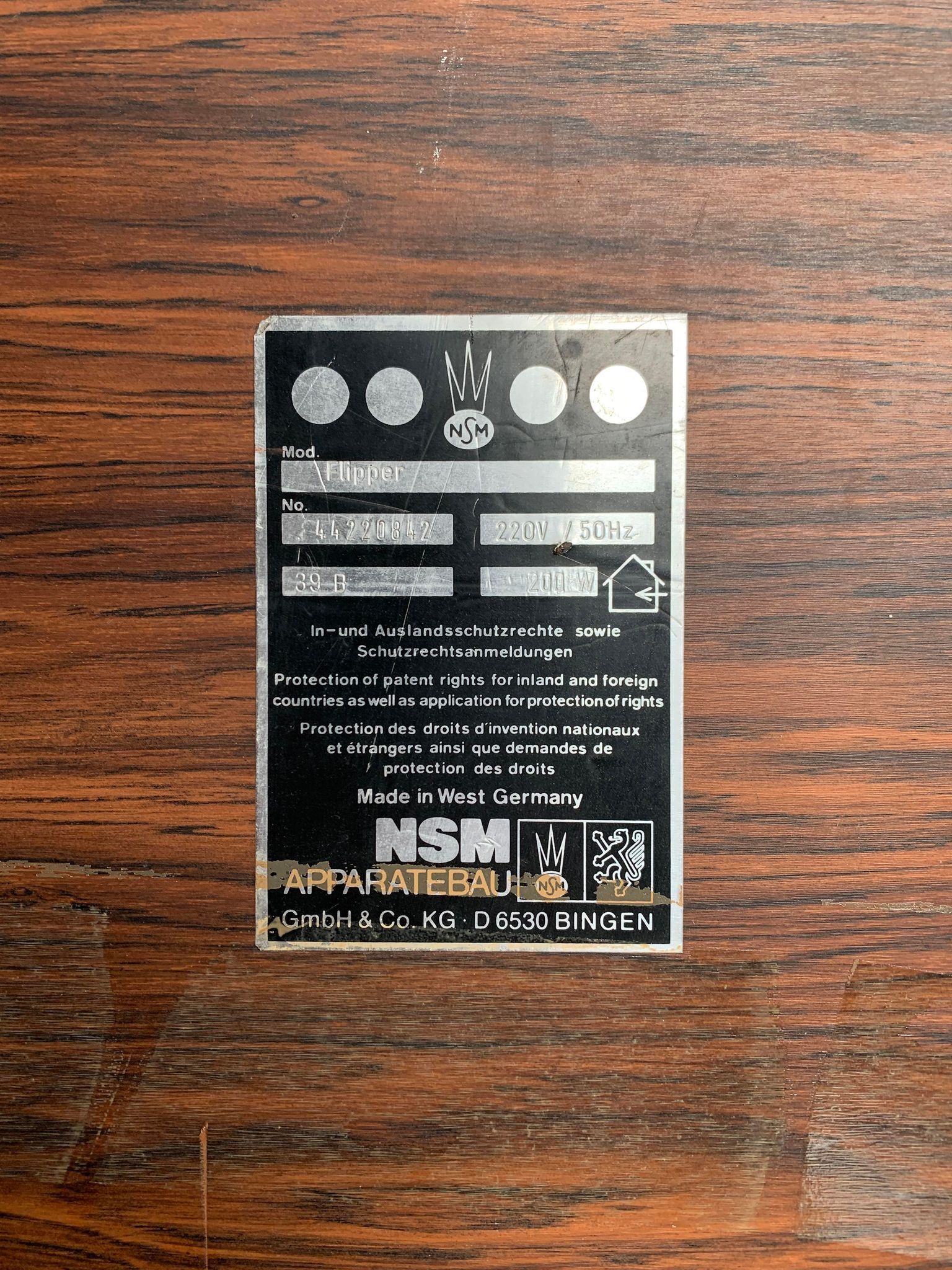 Rare pinball machine from the german brand gottlieb from the 1980s