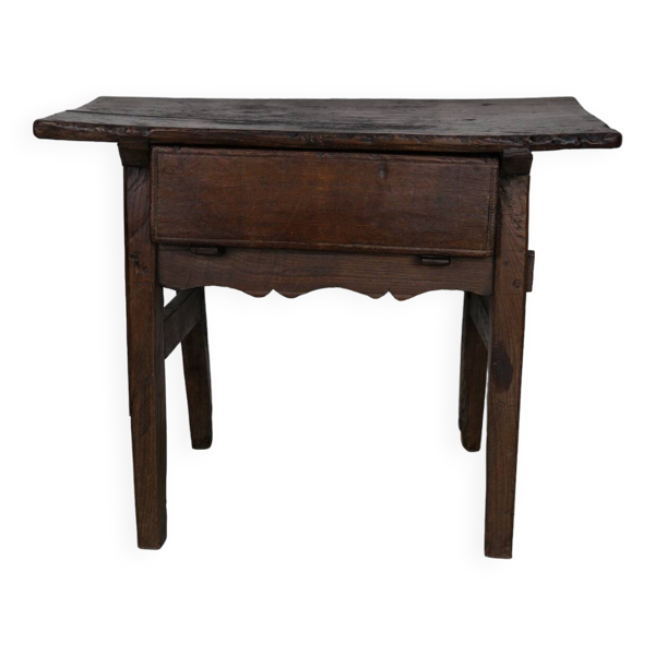 Table d'appoint/console rustique espagnole antique en châtaignier, XVIIIe siècle