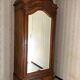 Bonnetière antique wardrobe with beveled ice interior elm magnifying glass style rocaille louis xv