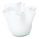 petit vase mouchoir en opaline blanche