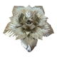 Golden metal flower wall lamp