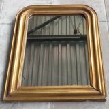 Antique small golden mirror louis philippe