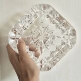 Pair of crystal ashtrays