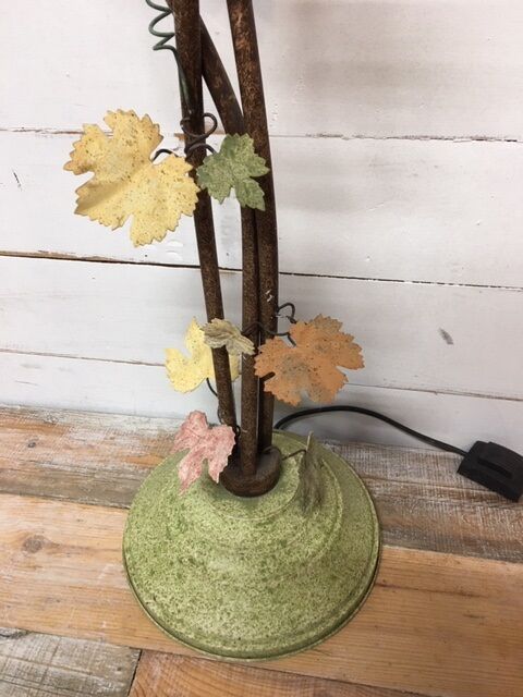 Italian metal lamppost signed Terzani 1980