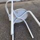 Vintage IKEA Maxmo Armchair 80s White Metal Design