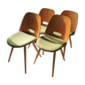Set of 4 chairs Lollipop Frantisek Jirak