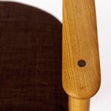 Set of 6 Vintage Oak Dining Chairs – Likely Danish, 1970s – Refurbished