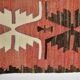 Vintage Red & Green Geometric Turkish Kilim Rug, 132x194Cm