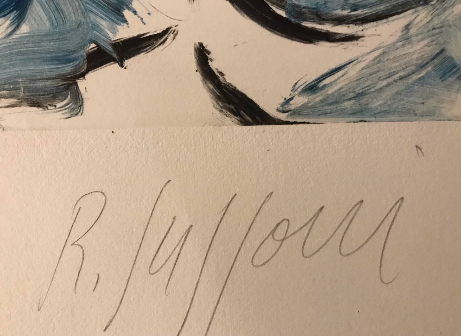 Unique monotype by Romain SUZZONI (1950).