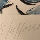 Unique monotype by Romain SUZZONI (1950).