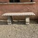 Stone garden bench