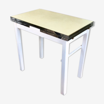 Table en formica jaune des années 50