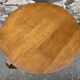 Art Deco pedestal table, 1940s design, in oak