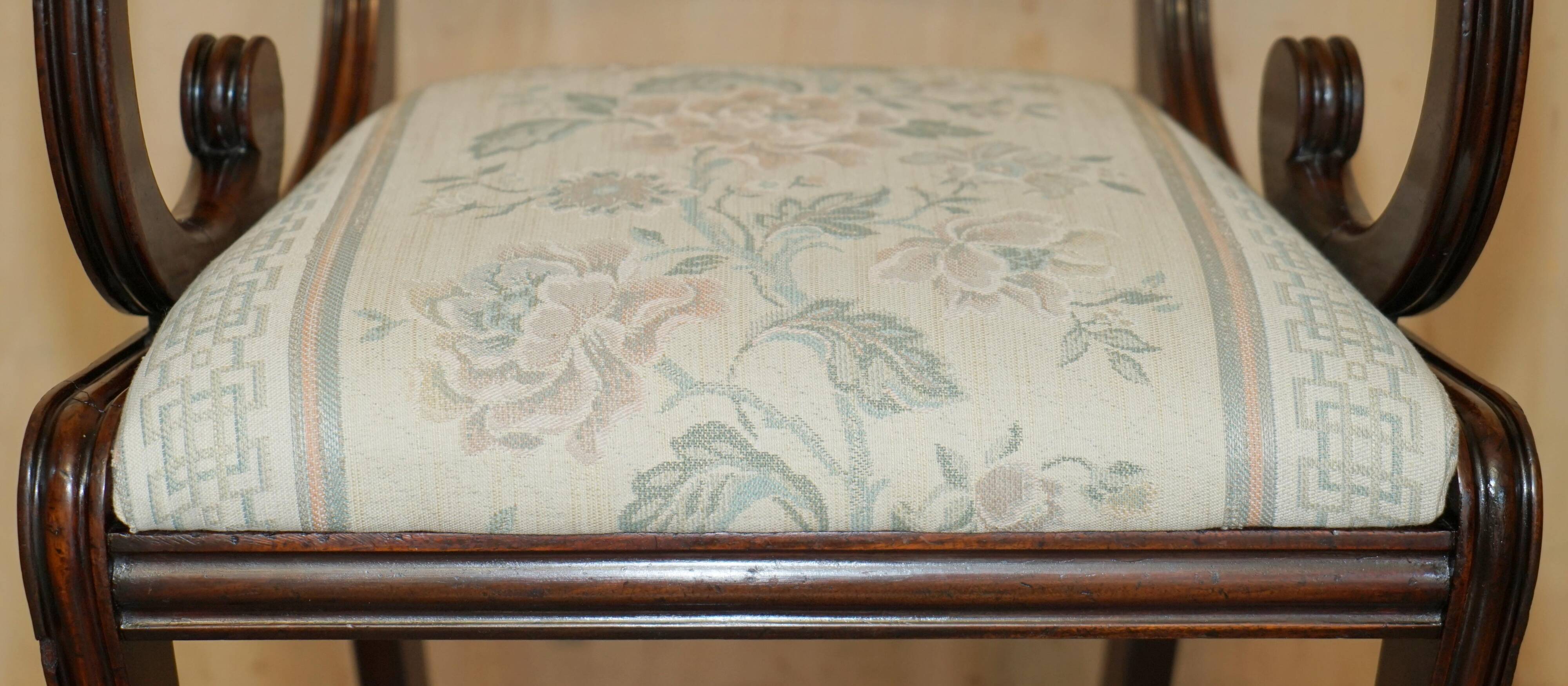 Fauteuil de bureau vintage style Regency Gillows